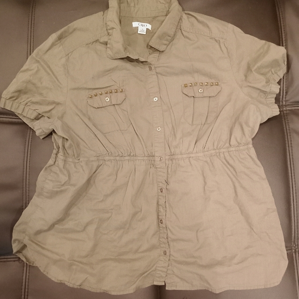 Women's Button Up Short Sleeve